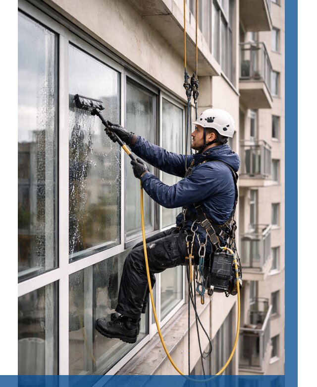 Мойка балконного остекления в Лесне от 3638 р. | ВЫСОТНИК-Лсн