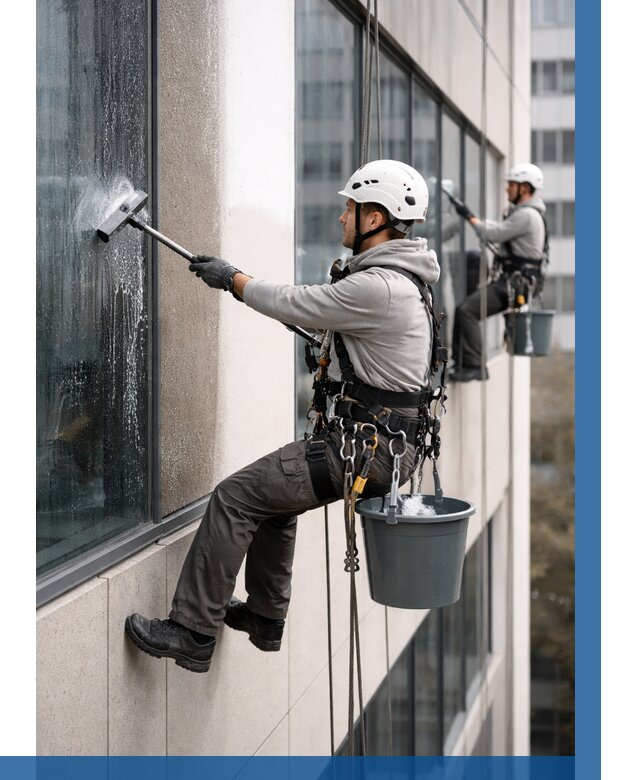 Мойка фасадов зданий в Лесне под ключ от 364 р. | ВЫСОТНИК-Лсн