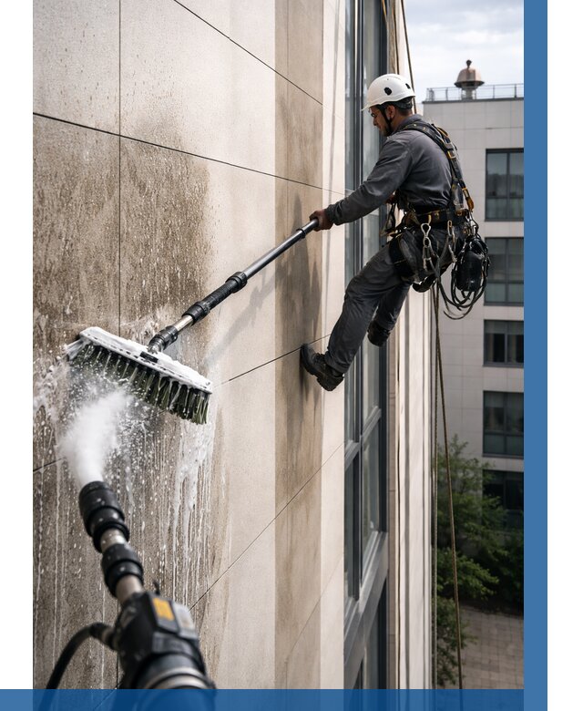 Мойка фасада из керамогранита в Лесне от 312 р. | ВЫСОТНИК-Лсн