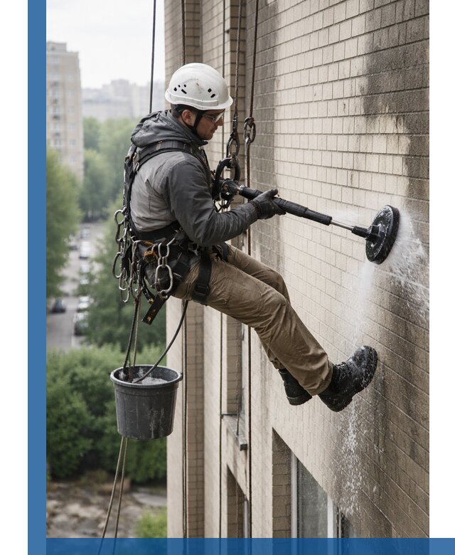 Очистка фасада от копоти в Лесне профессионально и безопасно