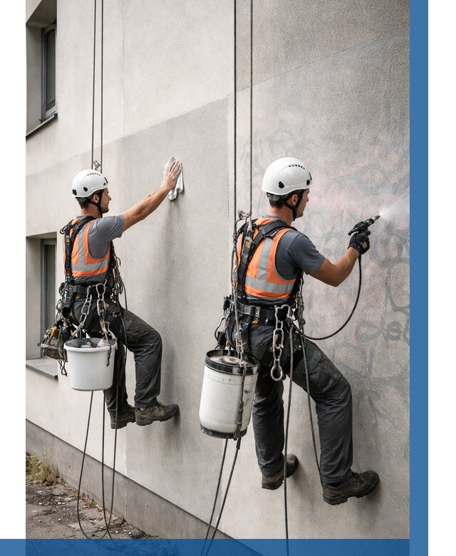 Антиграффити покрытие фасада в Лесне от 624 р. | ВЫСОТНИК-Лсн