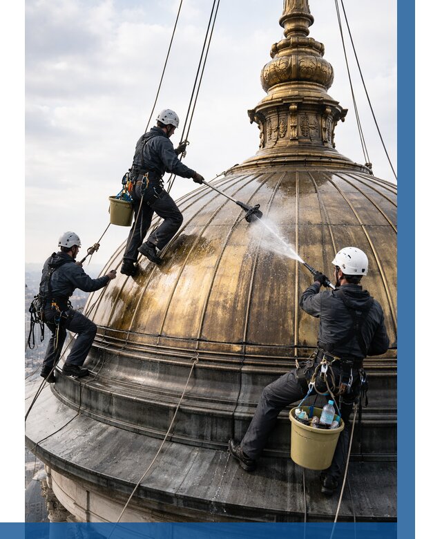 Мойка куполов и шпилей в Лесне от 8316 р. - заказать | ВЫСОТНИК-Лсн
