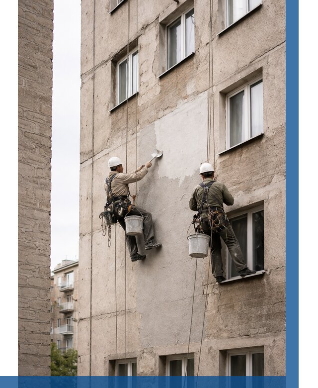 Косметический ремонт фасада в Лесне от 1143 р. | ВЫСОТНИК-Лсн