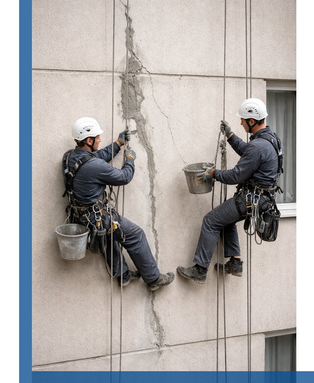 Заделка трещин на фасаде в Лесне с гарантийным ремонтом