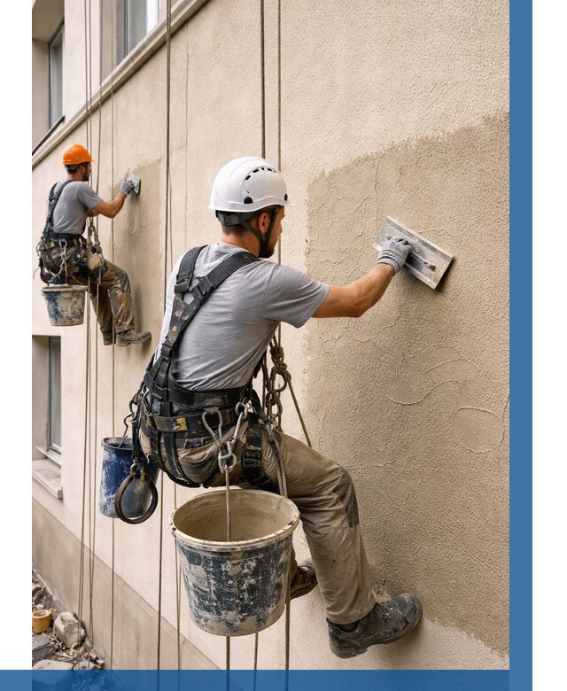 Декоративная штукатурка фасада в Лесне от 1247 р. | ВЫСОТНИК-Лсн