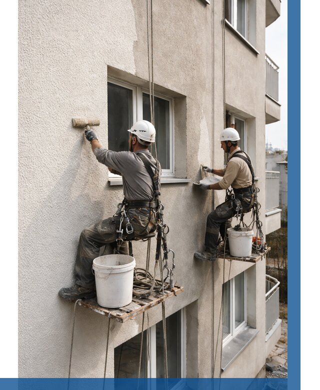 Нанесение короеда на фасад в Лесне от 468 р. | ВЫСОТНИК-Лсн