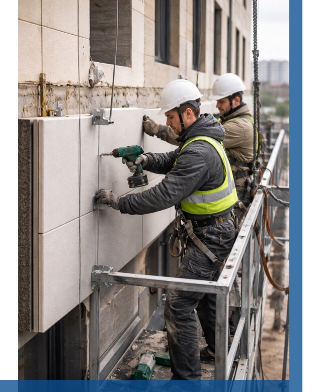 Монтаж фасадных термопанелей в Лесне от 1559 р. | ВЫСОТНИК-Лсн