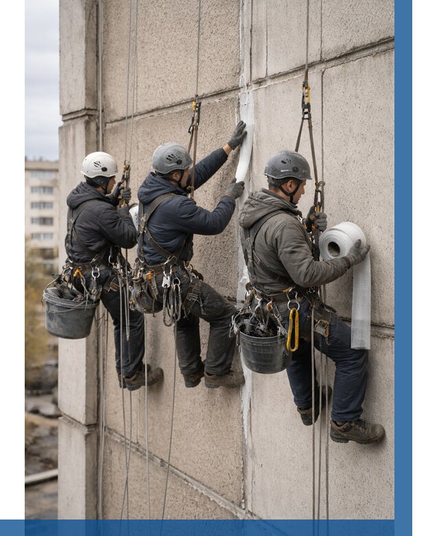 Ремонт межпанельных швов в Лесне от 780 р. | ВЫСОТНИК-Лсн