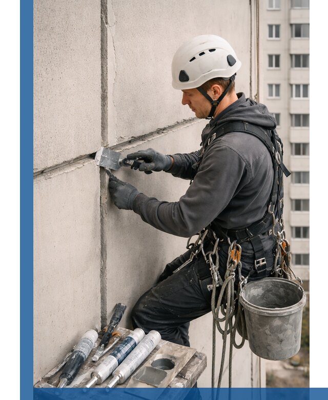Ремонт межпанельных швов в Лесне герметизация и восстановление