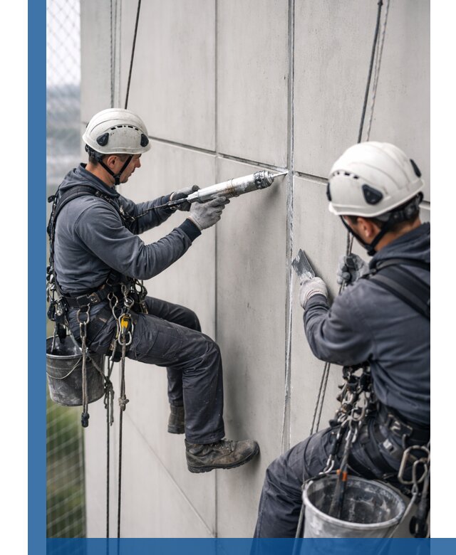 Первичная герметизация швов фасадов и кровель в Лесне