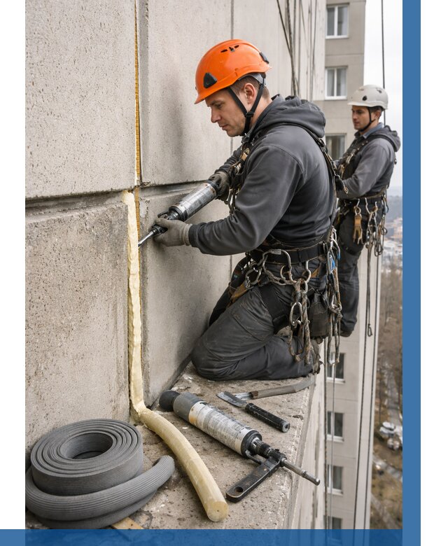 Теплый шов межпанельные швы в Лесне от 728 р. | ВЫСОТНИК-Лсн