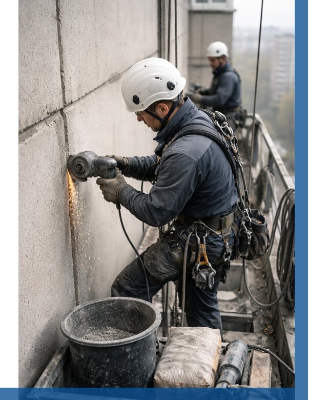 Штробление межпанельных швов в Лесне от 1247 р. | ВЫСОТНИК-Лсн