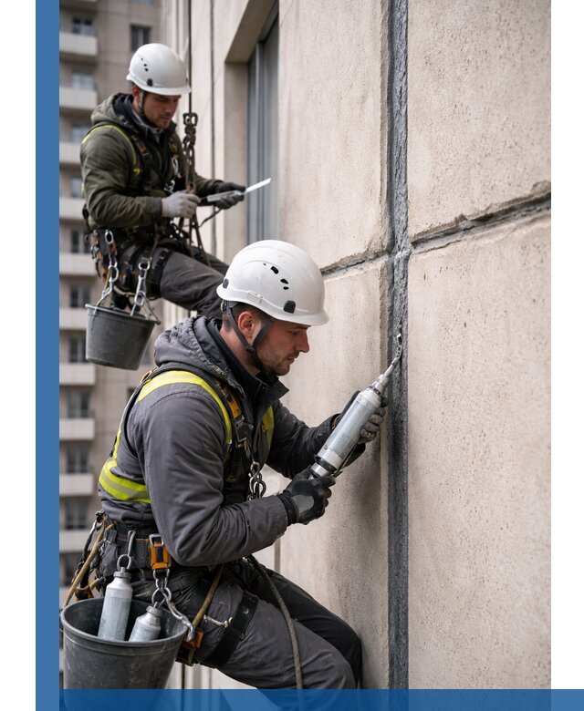 Герметизация деформационных швов фасада в Лесне качественно