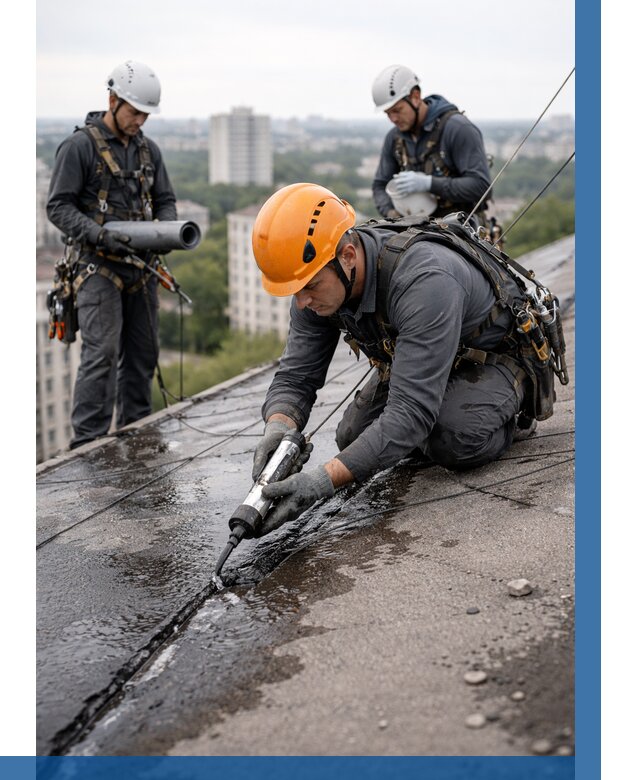 Устранение протечек кровли в Лесне от 12474 р. | ВЫСОТНИК-Лсн