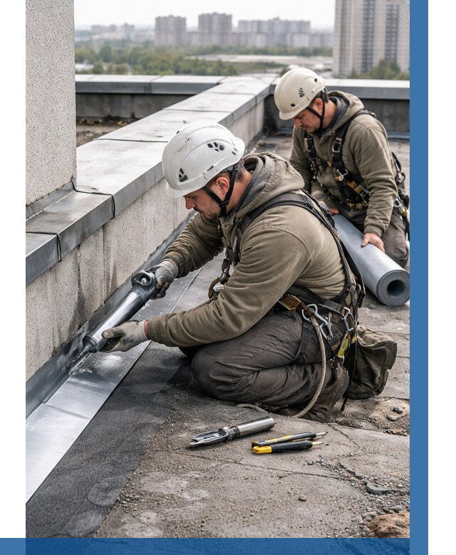 Ремонт кровельных примыканий в Лесне от 1247 р. | ВЫСОТНИК-Лсн