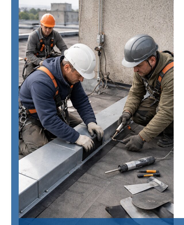 Ремонт кровельных примыканий в Лесне профессионально