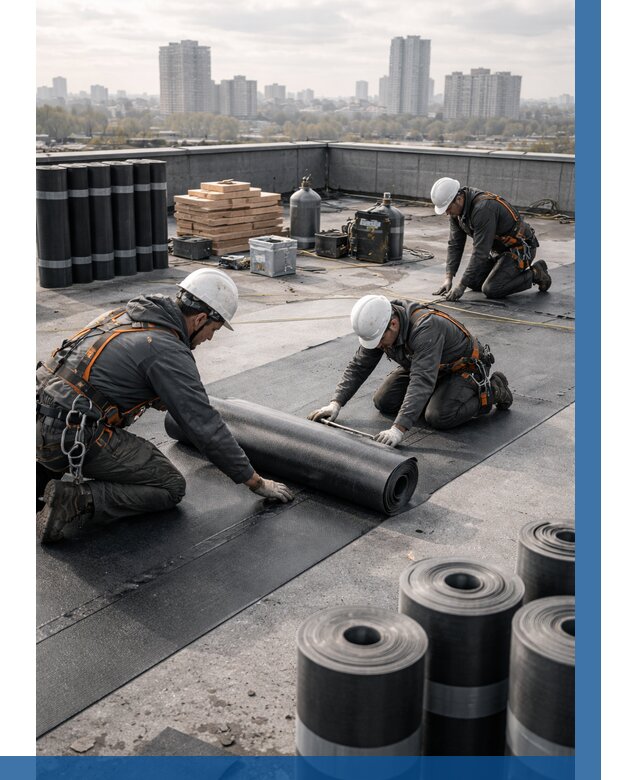 Монтаж мягкой кровли под ключ в Лесне от 468 р. | ВЫСОТНИК-Лсн