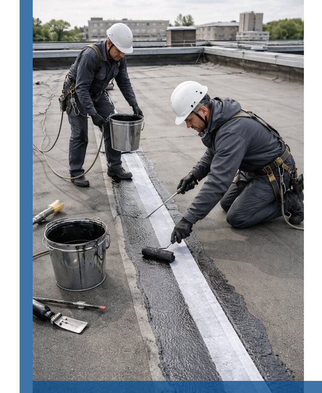 Гидроизоляция кровли мастикой в Лесне надежная защита