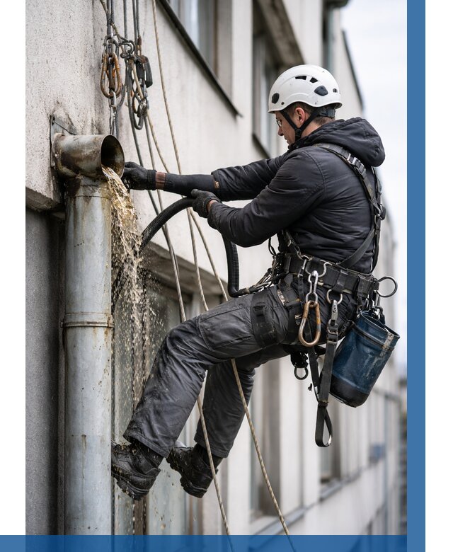 Прочистка водосточных труб в Лесне от 3638 р. | ВЫСОТНИК-Лсн