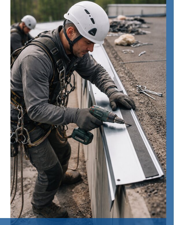 Монтаж капельника на кровле в Лесне от 312 р. | ВЫСОТНИК-Лсн