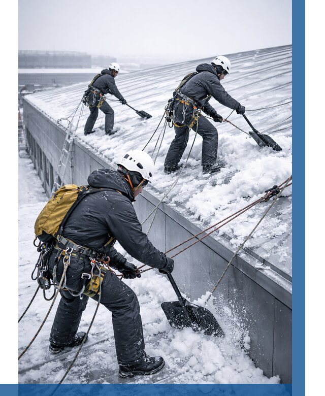 Очистка навесов от снега в Лесне от 4678 р. | ВЫСОТНИК-Лсн