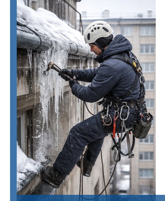 Удаление наледи и чистка водостоков в Лесне оперативно и безопасно