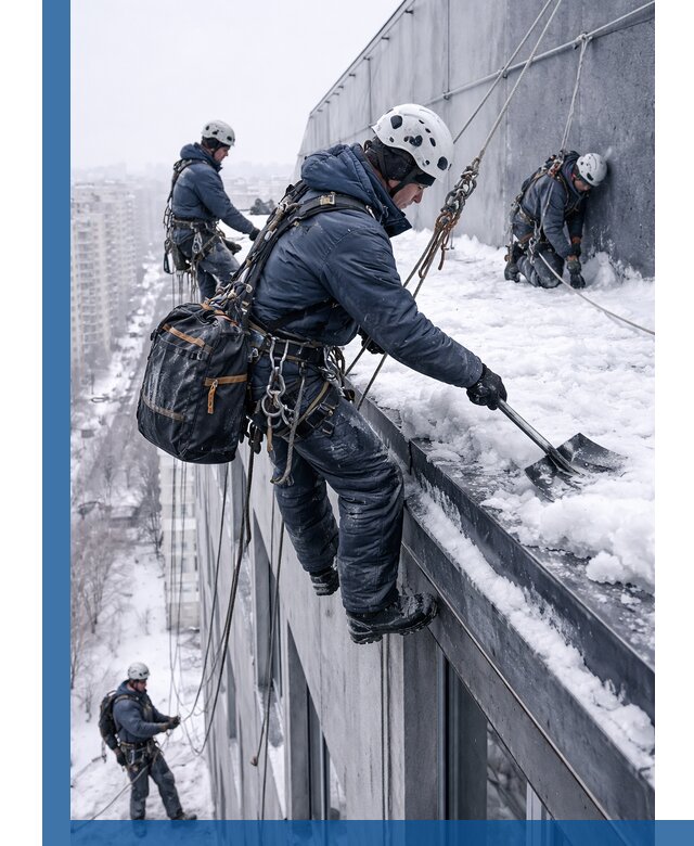 Абонентское обслуживание кровли зимой в Лесне регулярный уход