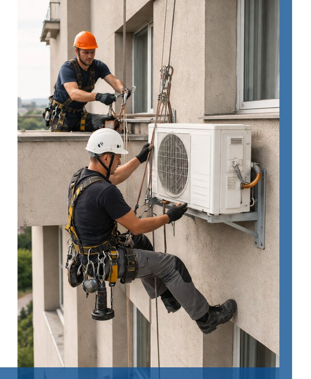 Монтаж внешнего блока кондиционера в Лесне от 6757 р. | ВЫСОТНИК-Лсн