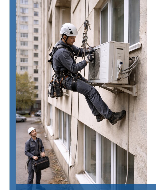 Демонтаж внешнего блока кондиционера в Лесне профессионально