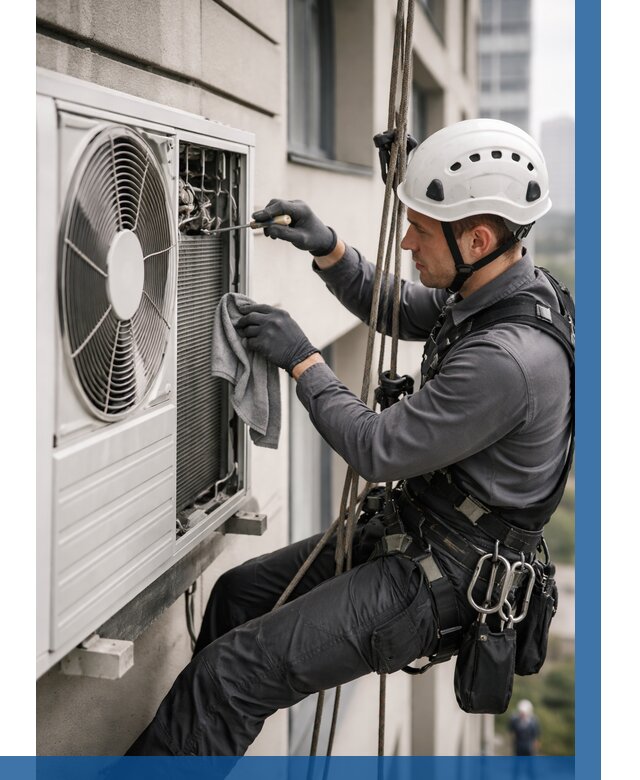 Обслуживание внешнего блока кондиционера в Лесне от 2807 р.ВЫСОТНИК-Лсн