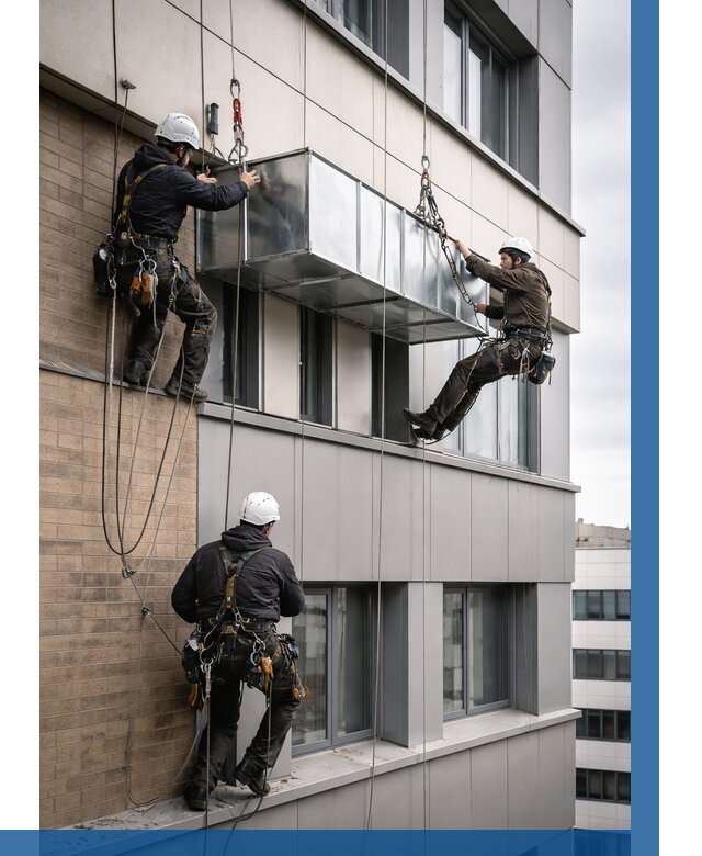 Монтаж воздуховодов на фасаде в Лесне от 1559 р. | ВЫСОТНИК-Лсн