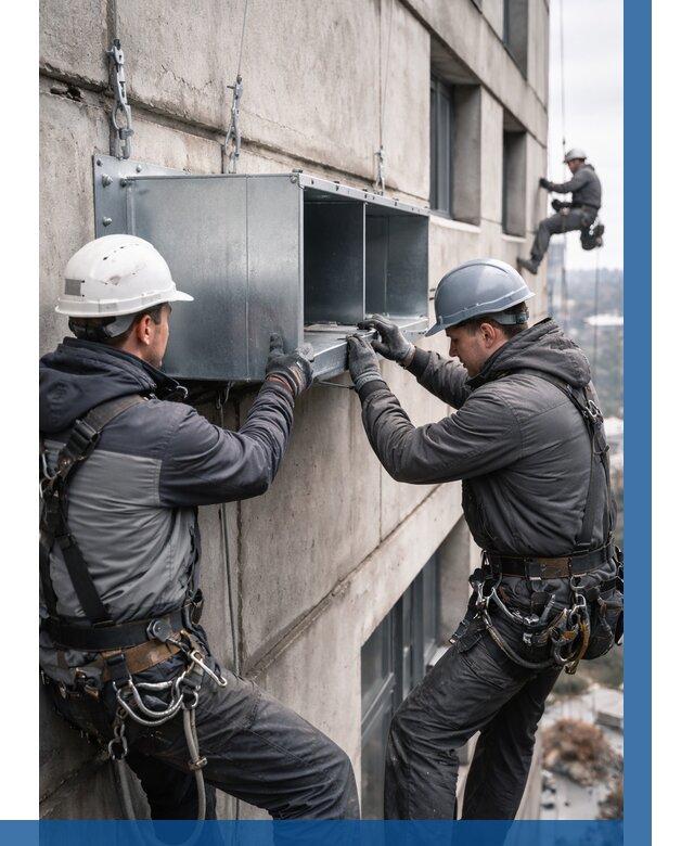 Монтаж вентиляционных коробов в Лесне от 3119 р. | ВЫСОТНИК-Лсн