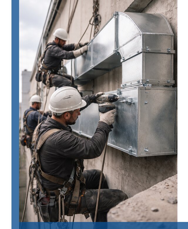 Профессиональный монтаж вентиляционных коробов в Лесне под ключ