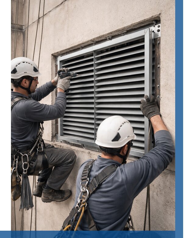 Монтаж вентиляционных решеток в Лесне от 4678 р. | ВЫСОТНИК-Лсн