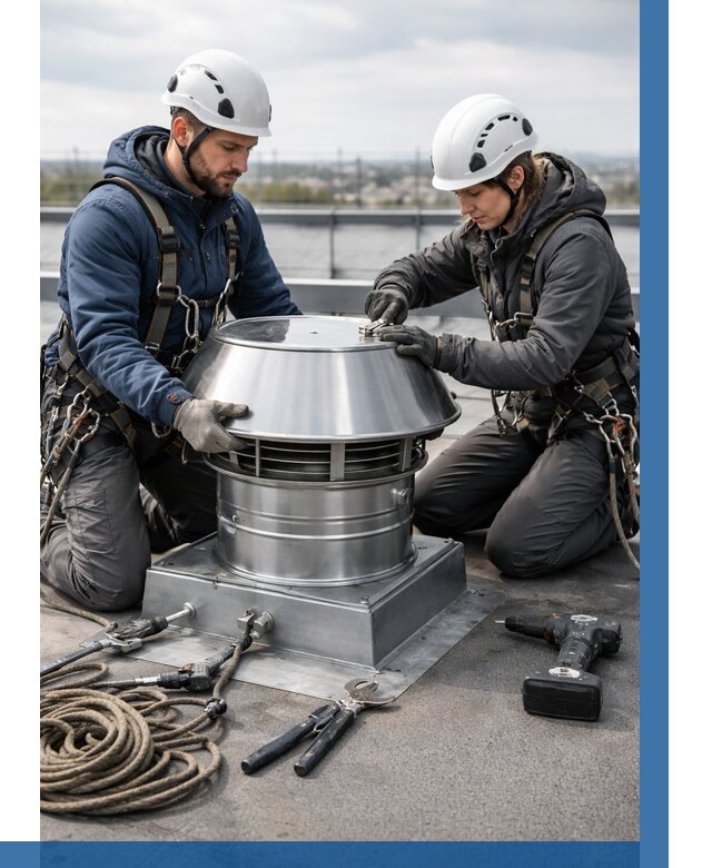 Установка дефлекторов на кровле в Лесне от 4678 р. | ВЫСОТНИК-Лсн