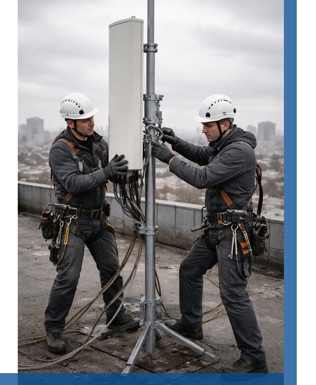 Монтаж антенн связи на крыше в Лесне от 8836 р. | ВЫСОТНИК-Лсн