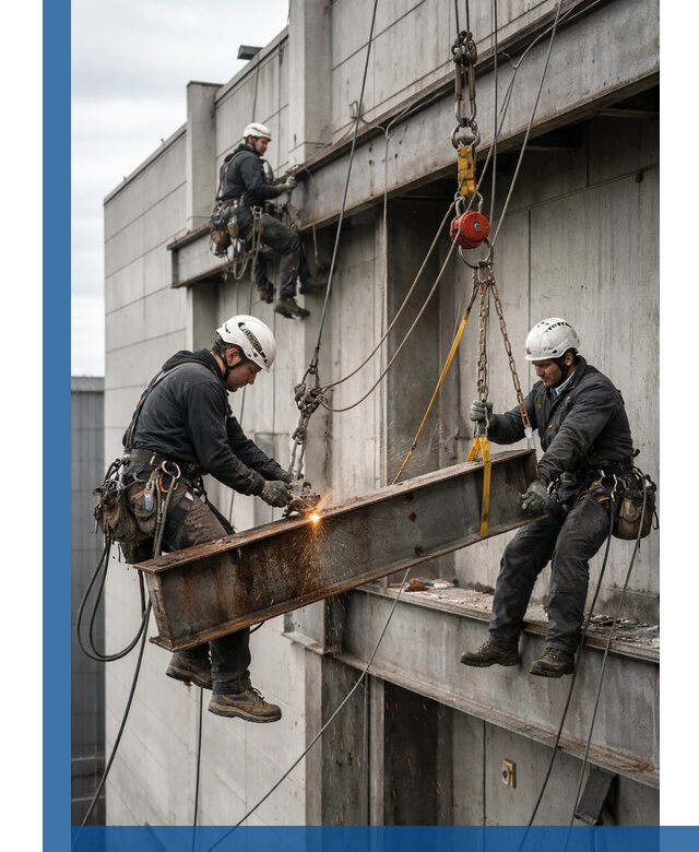 Демонтаж металлоконструкций на высоте в Лесне под ключ