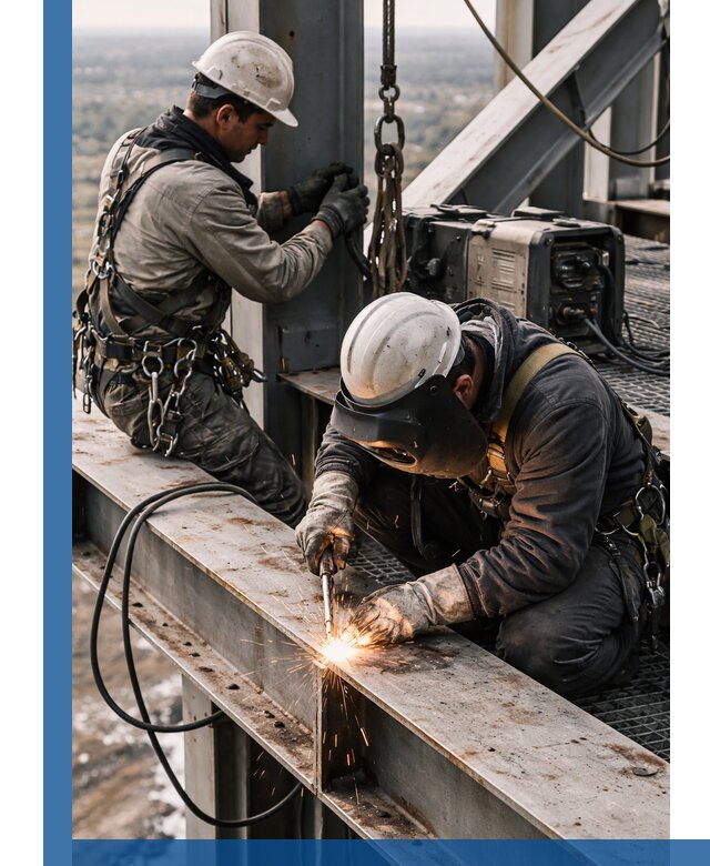 Высотные сварочные работы в Лесне для промышленных объектов