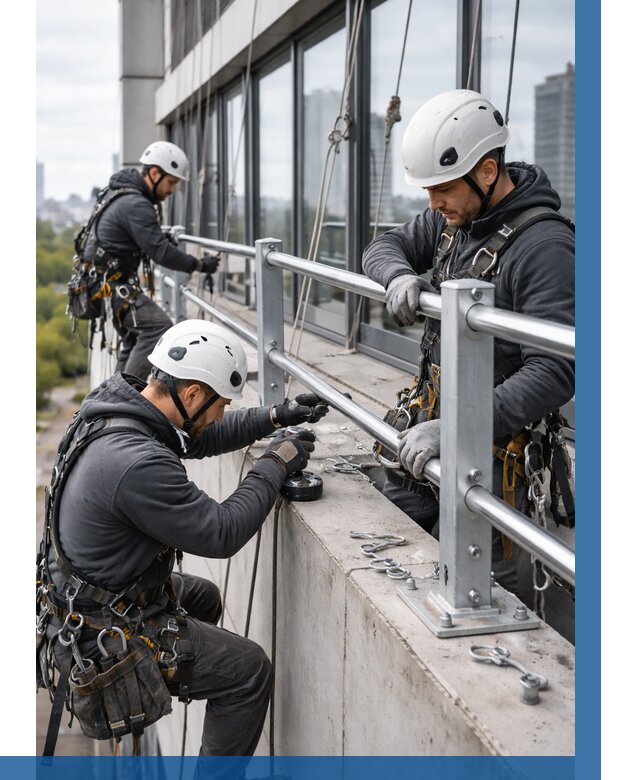 Монтаж ограждений на высоте в Лесне, от 1247 р. | ВЫСОТНИК-Лсн