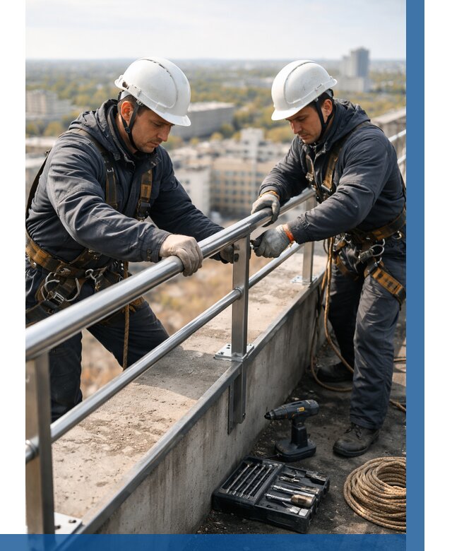 Монтаж перил на высоте в Лесне от 2599 р. | ВЫСОТНИК-Лсн