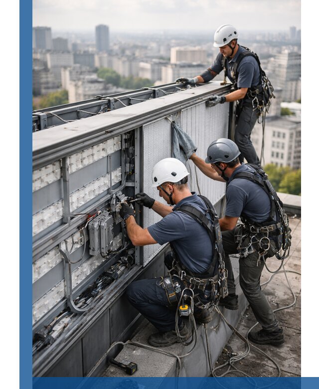 Профессиональное обслуживание крышной рекламы в Лесне под ключ