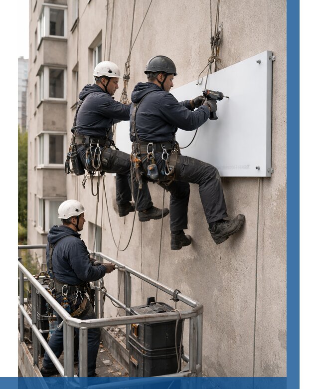 Монтаж табличек и указателей в Лесне от 3638 р. | ВЫСОТНИК-Лсн