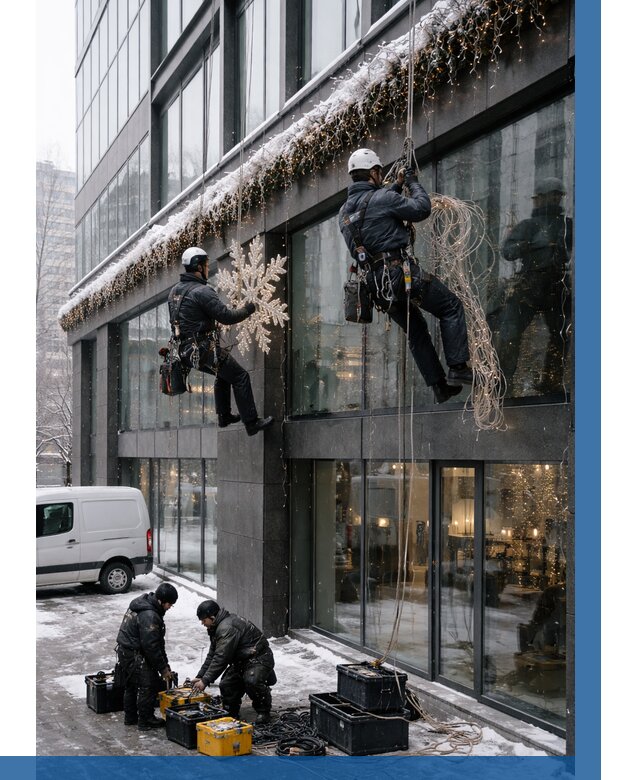 Демонтаж новогоднего оформления в Лесне от 5717 р. | ВЫСОТНИК-Лсн