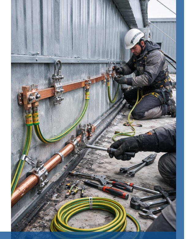 Монтаж заземления здания в Лесне от 25988 р. | ВЫСОТНИК-Лсн