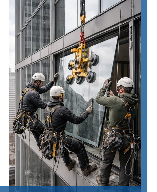 Фасадное остекление зданий под ключ в Лесне от 10395 р. | ВЫСОТНИК-Лсн