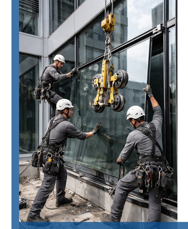 Структурное остекление фасадов в Лесне монтаж и обслуживание