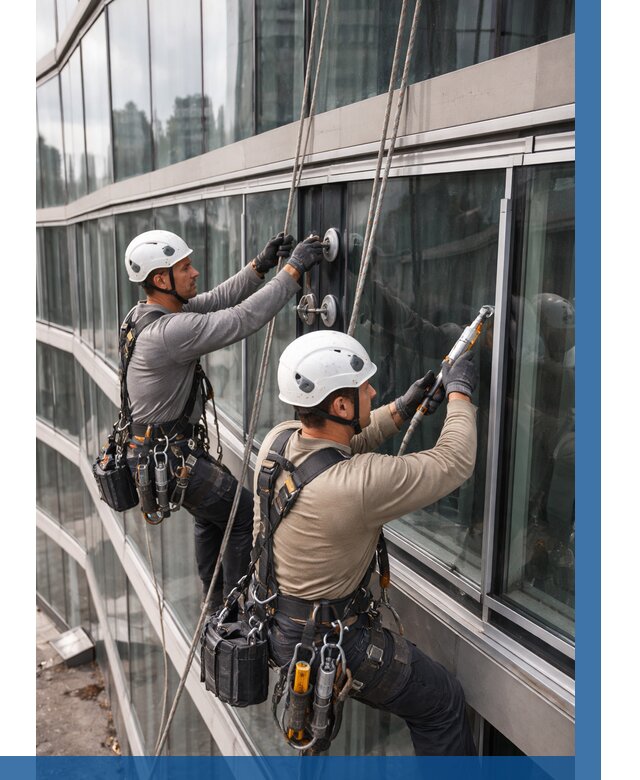 Радиусное остекление фасада в Лесне от 12474 р. | ВЫСОТНИК-Лсн