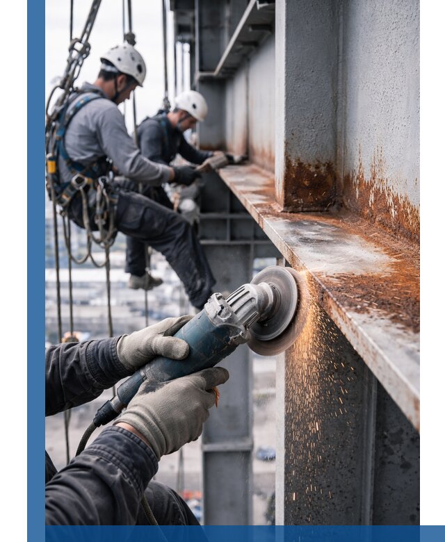 Зачистка металла от ржавчины и подготовка поверхностей в Лесне