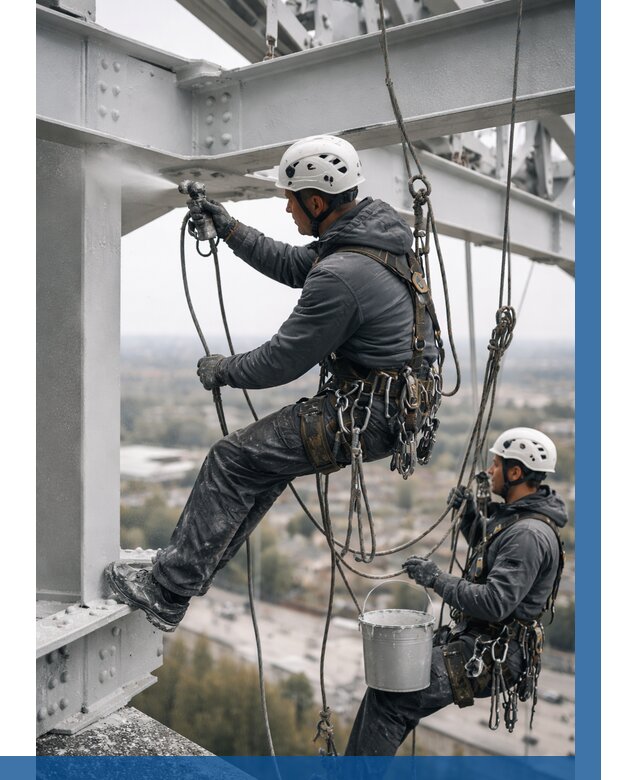Покраска металлоконструкций на высоте в Лесне 364 р |ВЫСОТНИК-Лсн