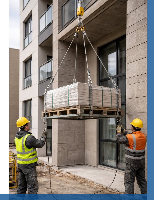 Подъем керамогранита на этаж в Лесне от 3638 р. | ВЫСОТНИК-Лсн